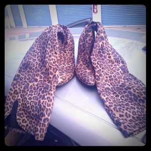 Leapord Over the Knee Boots